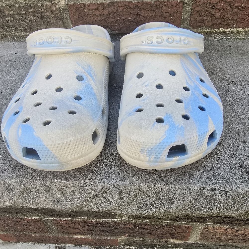 Crocs Blue and White Clogs - Picture 4 of 6